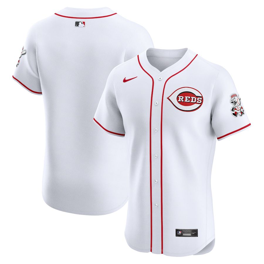 Men Cincinnati Reds Blank Nike White Home Elite MLB Jersey
